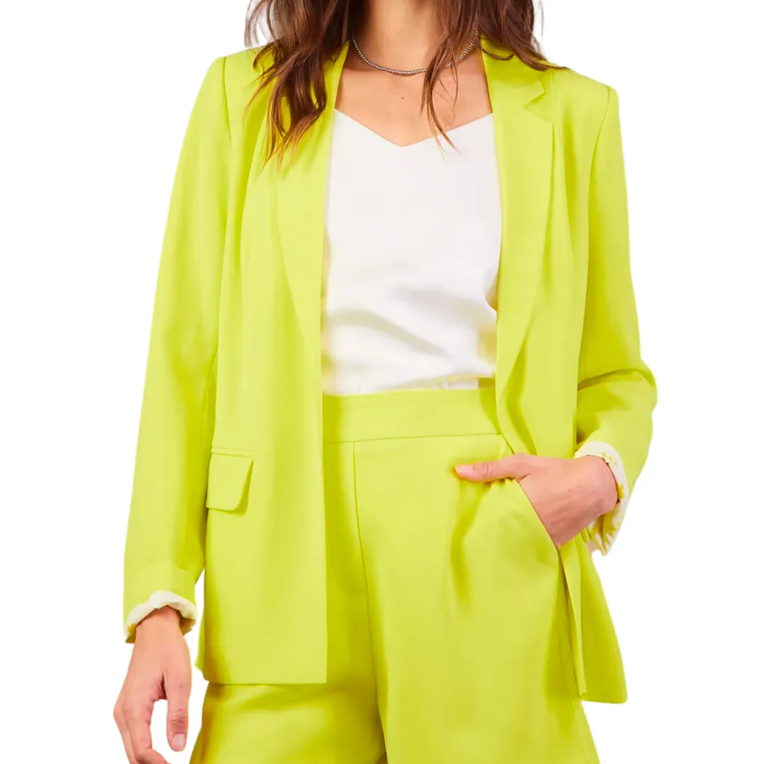 POCKET BLAZER LIME YELLOW