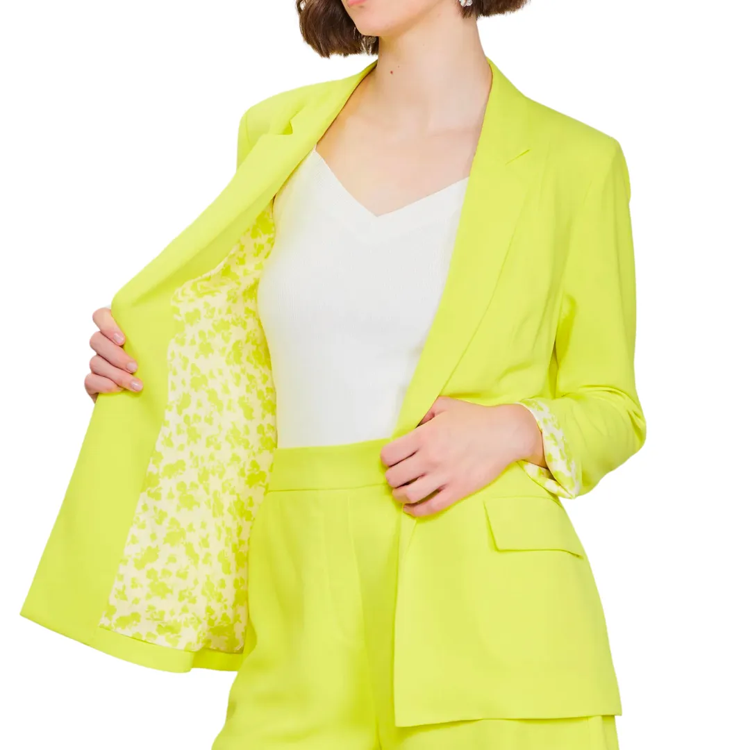 POCKET BLAZER LIME YELLOW