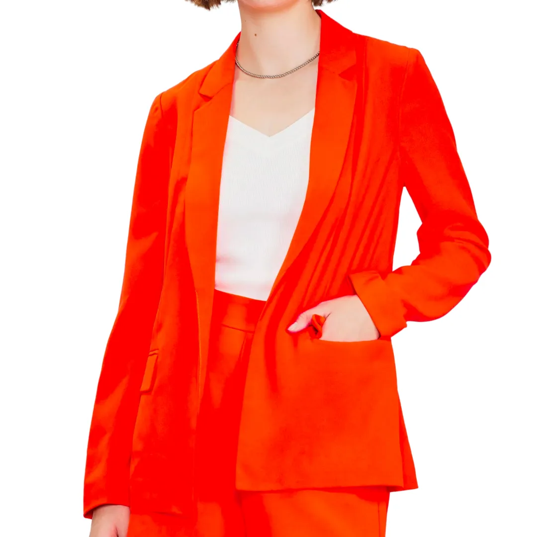 POCKET BLAZER NEON ORANGE