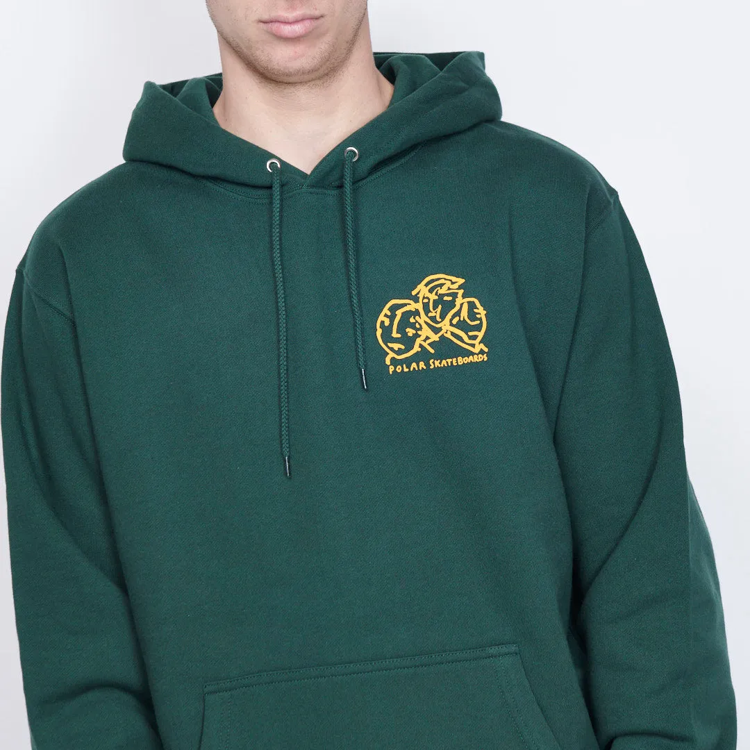 Polar Skate Co - Lunch Doodle Hoodie (Dark Green)