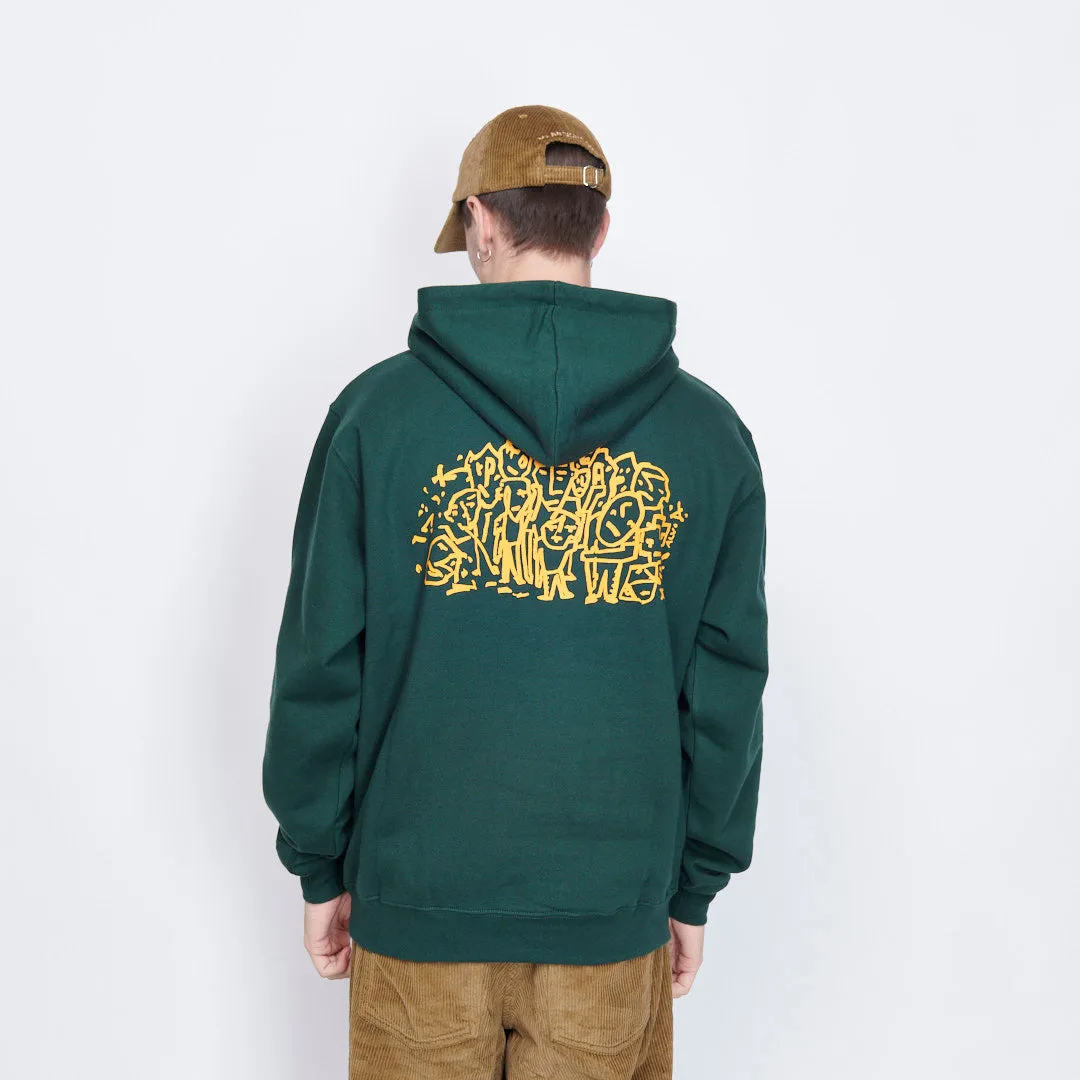 Polar Skate Co - Lunch Doodle Hoodie (Dark Green)