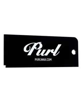 Purl Acrylic Ski & Snowboard Wax Scraper 6 - Black