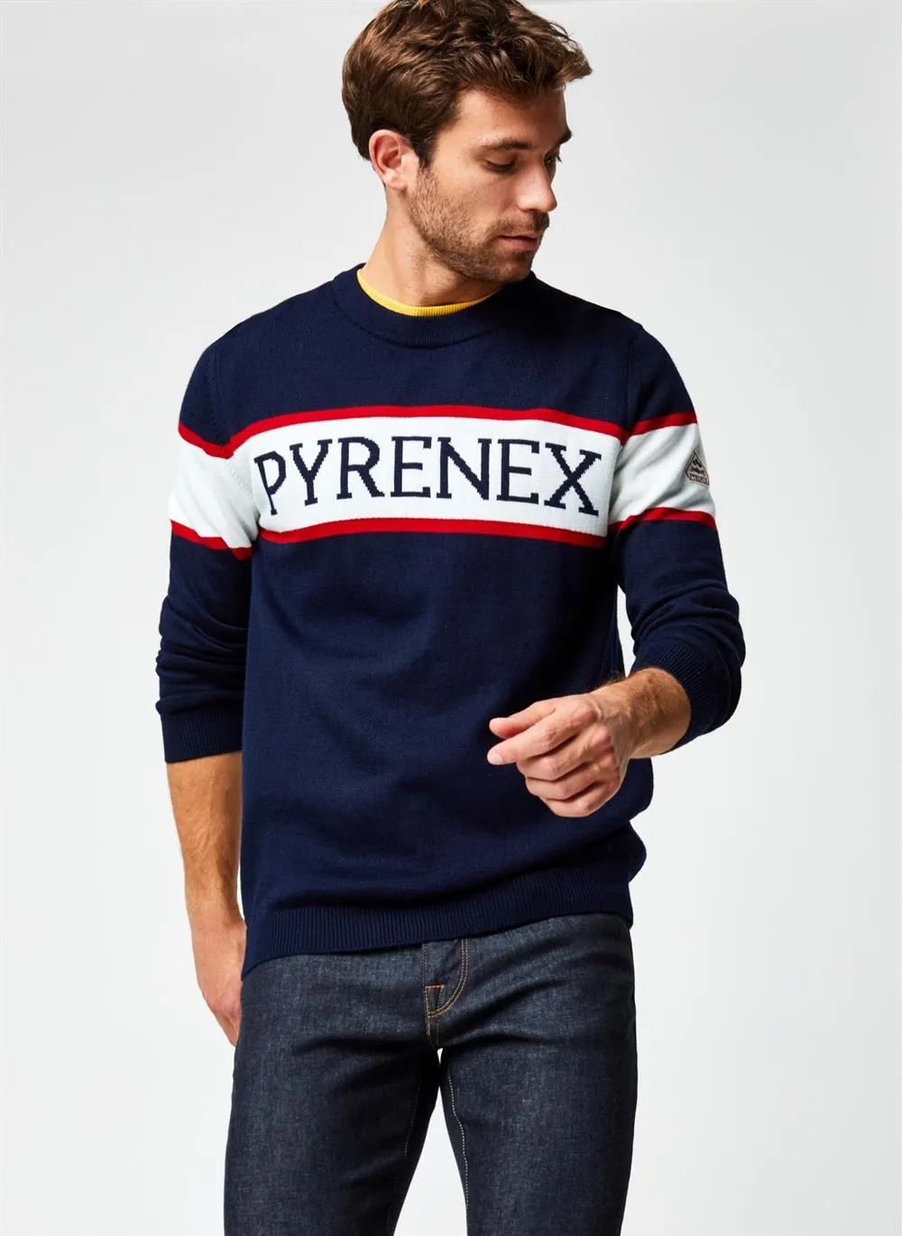 Pyrenex Mens Mederic Sweater in Amiral