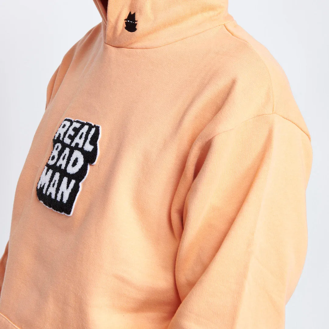 Real Bad Man - Chenille Hoodie (Orange)