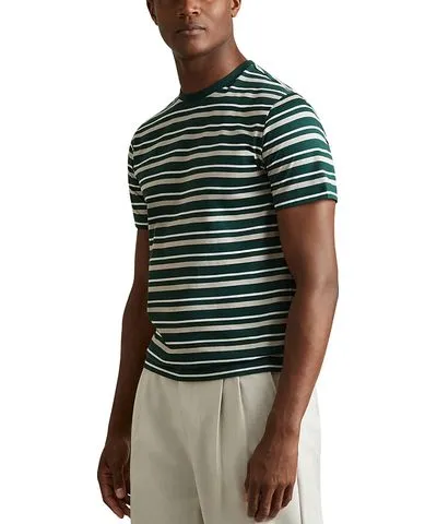 Reiss Bonne Mercerized Cotton Short Sleeve Tee