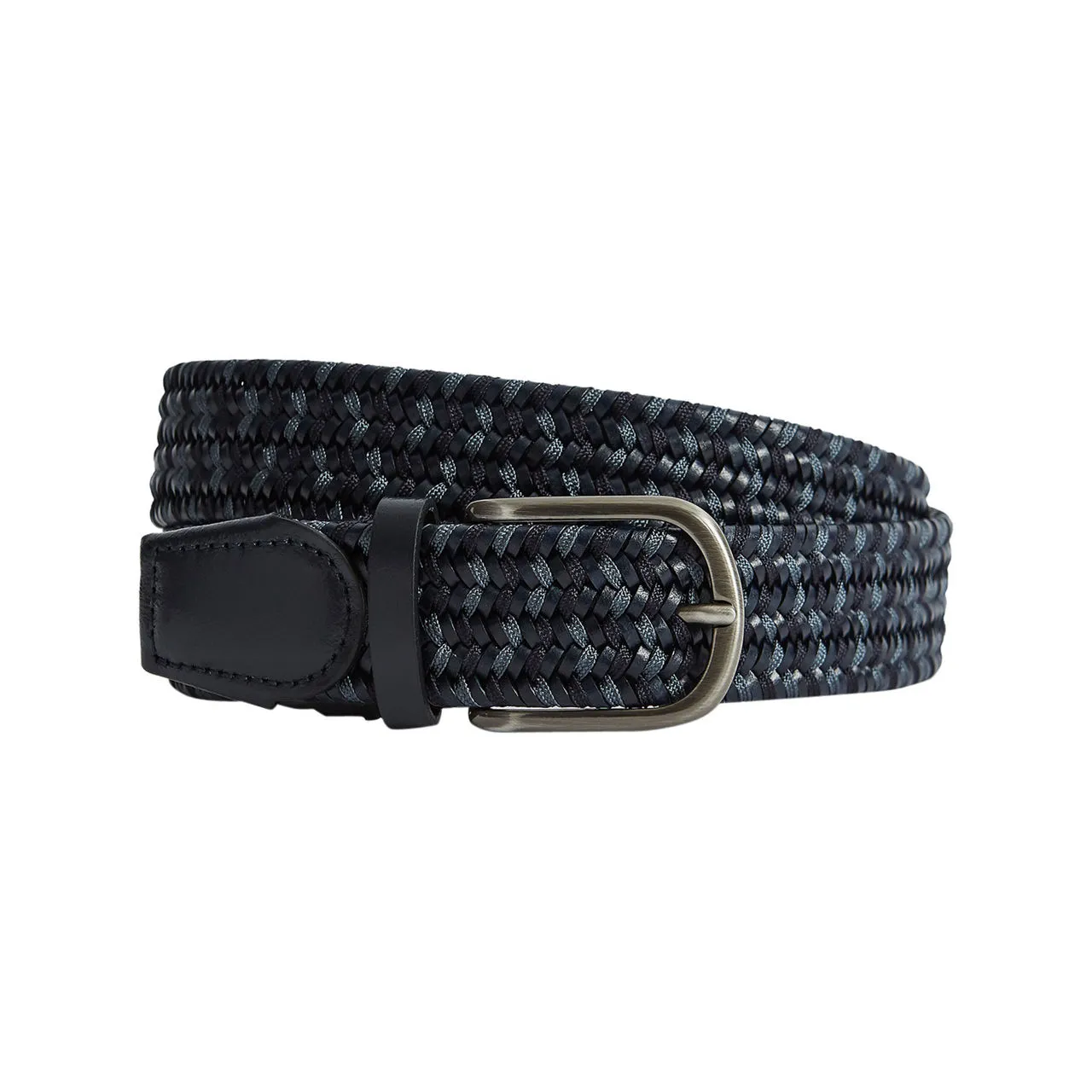 REISS Elmont Woven Belt - Blue