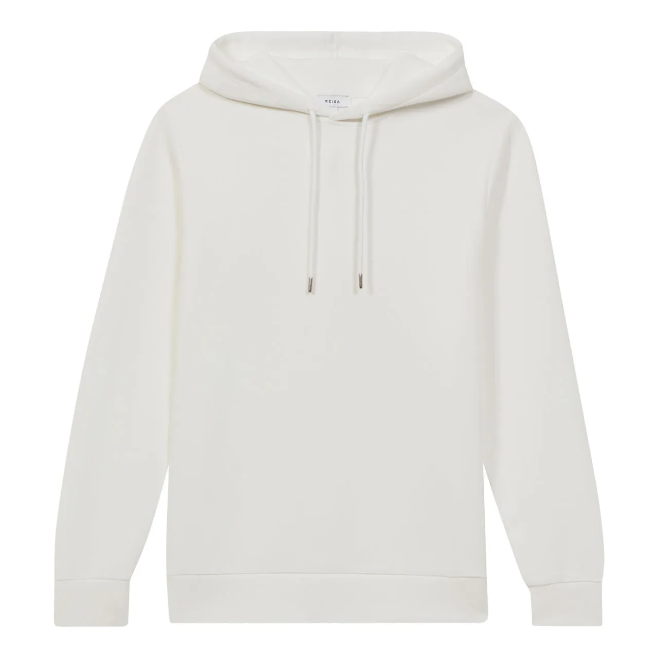 REISS Fabien Regular Fit Hoodie - WHITE