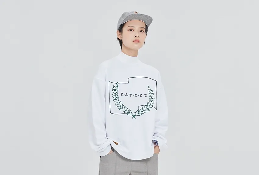 ROMANTIC CROWN  |Pullovers Unisex Street Style Long Sleeves Plain Cotton