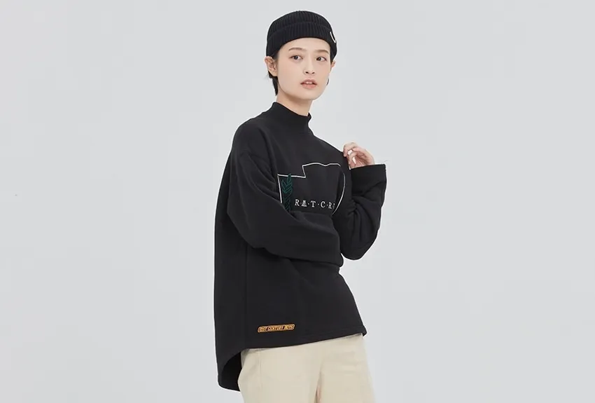 ROMANTIC CROWN  |Pullovers Unisex Street Style Long Sleeves Plain Cotton