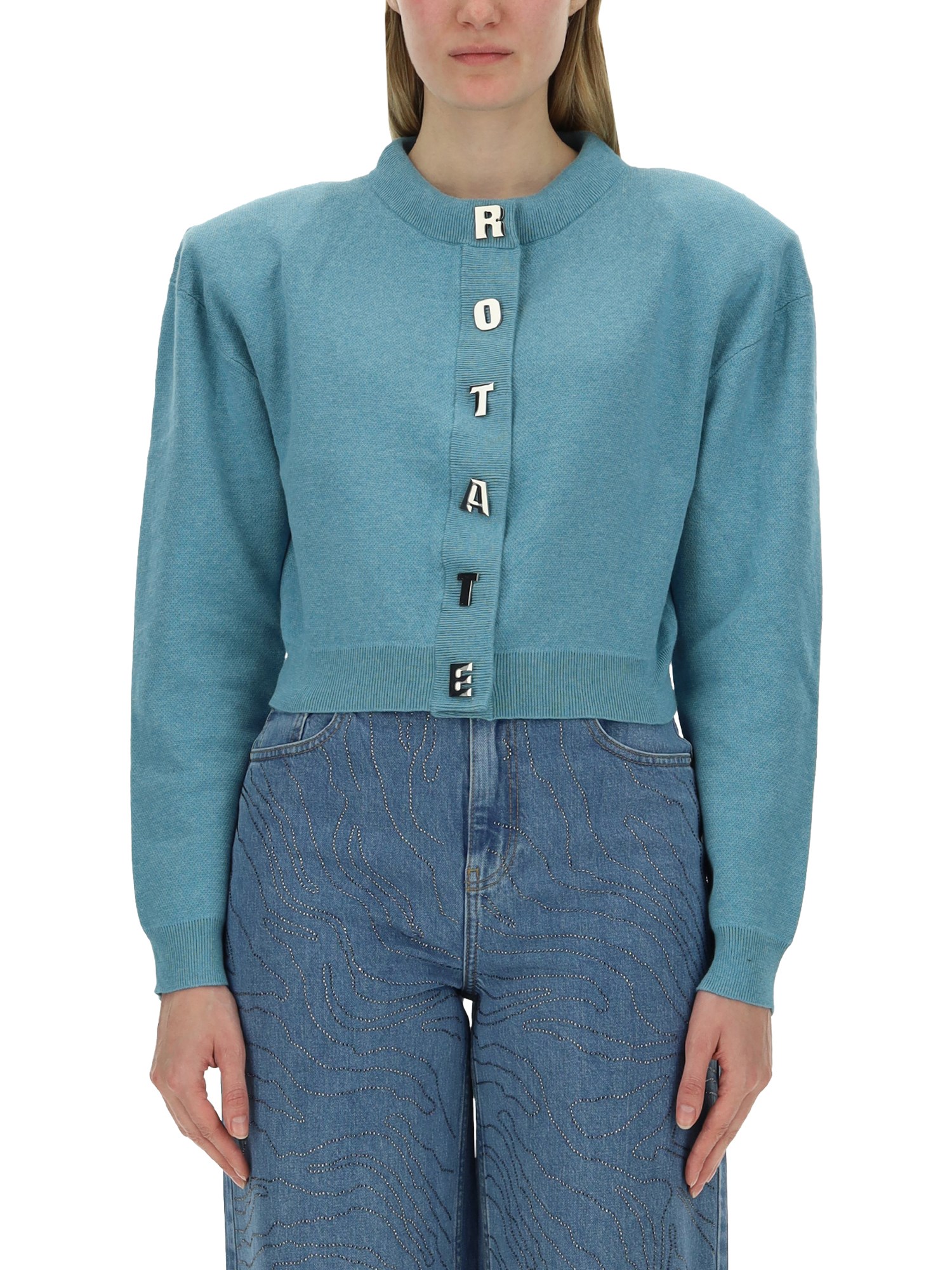 ROTATE BIRGER CHRISTENSEN    CARDIGAN WITH LOGO