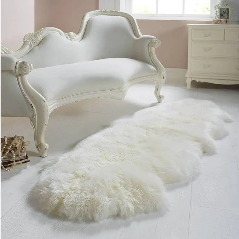 RUSTIC HOME Premium Australian Lambskin Sheepskin Soft Long Wool Rugs