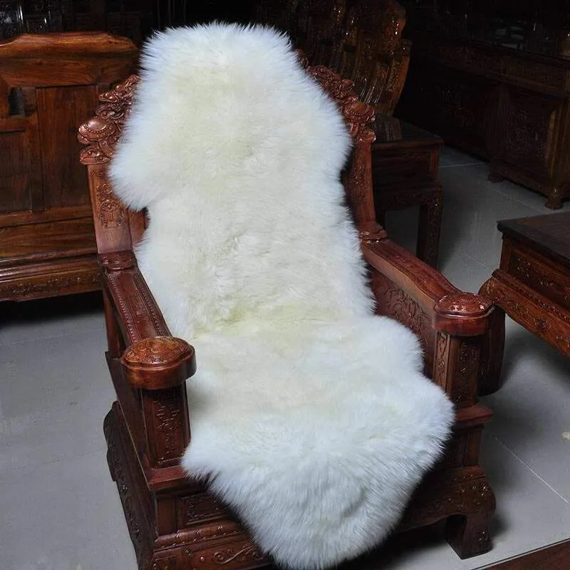 RUSTIC HOME Premium Australian Lambskin Sheepskin Soft Long Wool Rugs