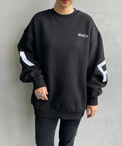 RVCA  |Crew Neck Pullovers Unisex Sweat Street Style Long Sleeves