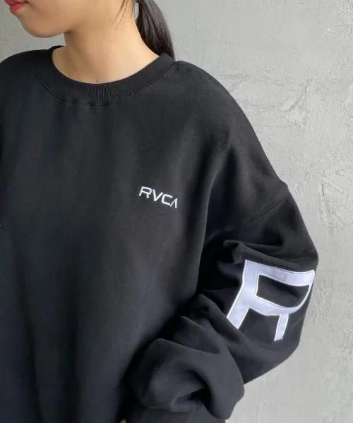 RVCA  |Crew Neck Pullovers Unisex Sweat Street Style Long Sleeves