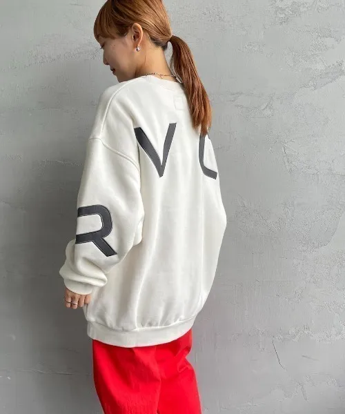 RVCA  |Crew Neck Pullovers Unisex Sweat Street Style Long Sleeves