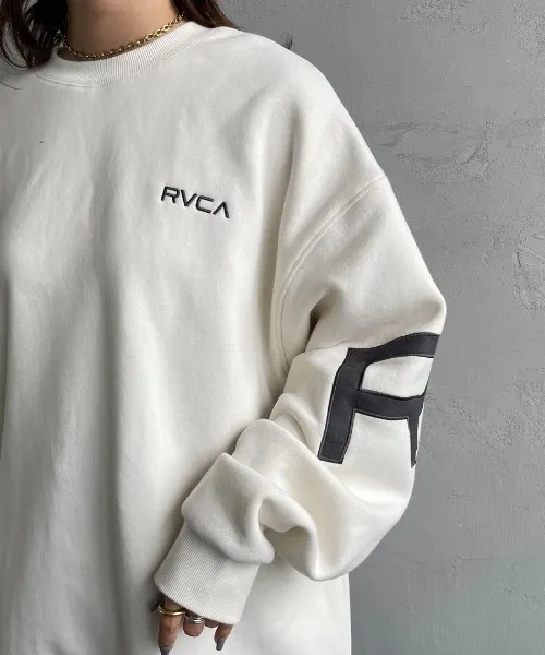 RVCA  |Crew Neck Pullovers Unisex Sweat Street Style Long Sleeves