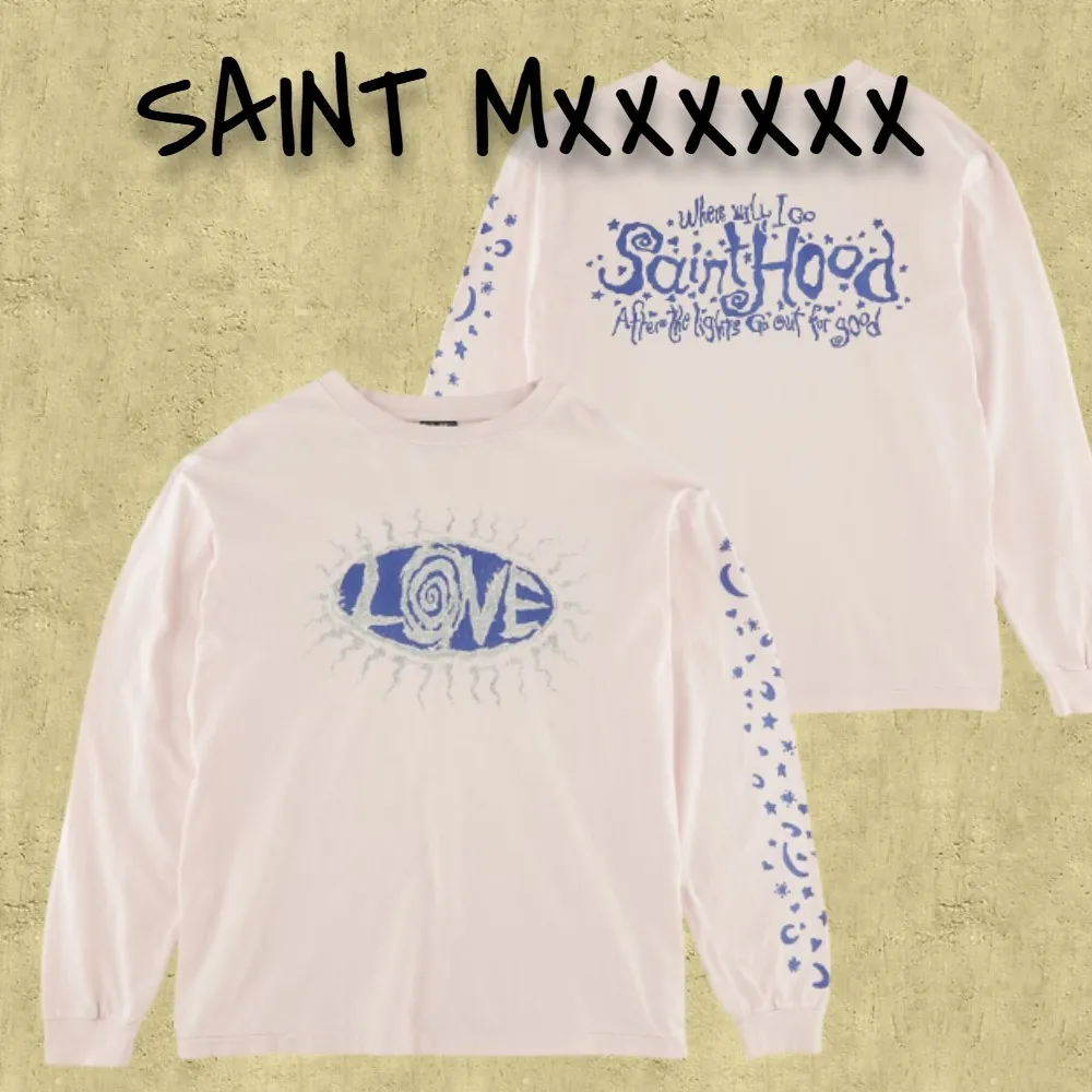 Saint Mxxxxxx  |Crew Neck Pullovers Unisex Street Style Long Sleeves Plain