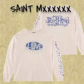 Saint Mxxxxxx  |Crew Neck Pullovers Unisex Street Style Long Sleeves Plain