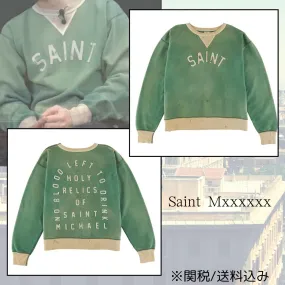 Saint Mxxxxxx  |Crew Neck Unisex Sweat Street Style Long Sleeves Plain