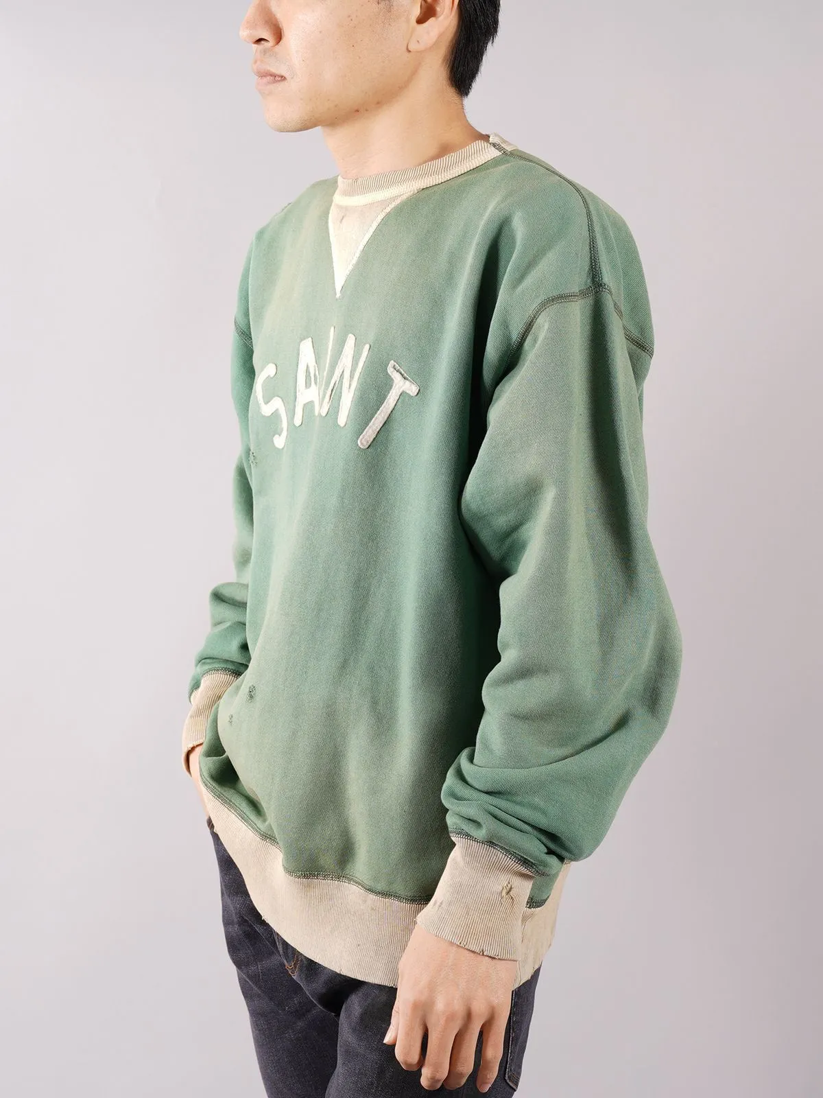 Saint Mxxxxxx  |Crew Neck Unisex Sweat Street Style Long Sleeves Plain