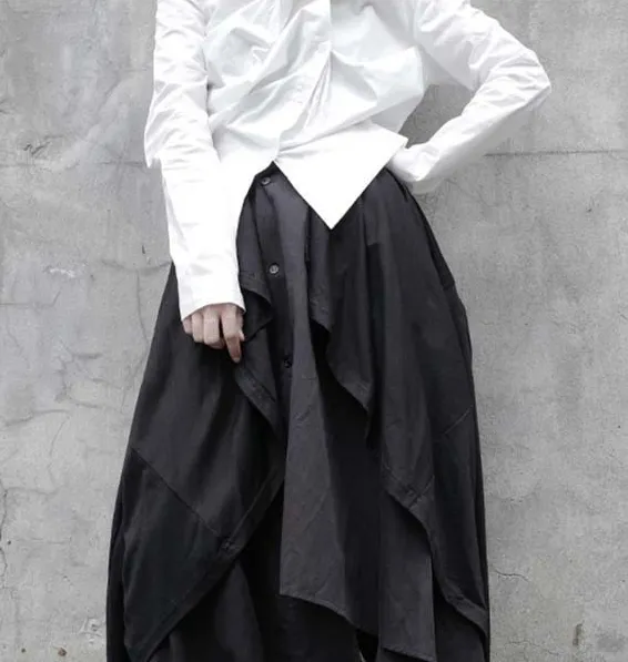 Satsuki Double Layer Irregular Skirt