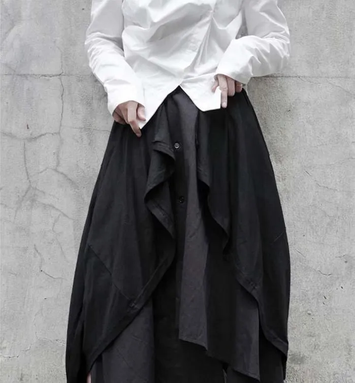 Satsuki Double Layer Irregular Skirt