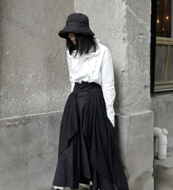 Satsuki Double Layer Irregular Skirt