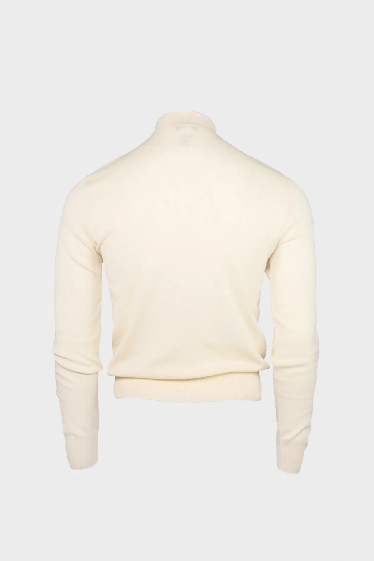 Seamless Turtleneck Sweater - Light Cream