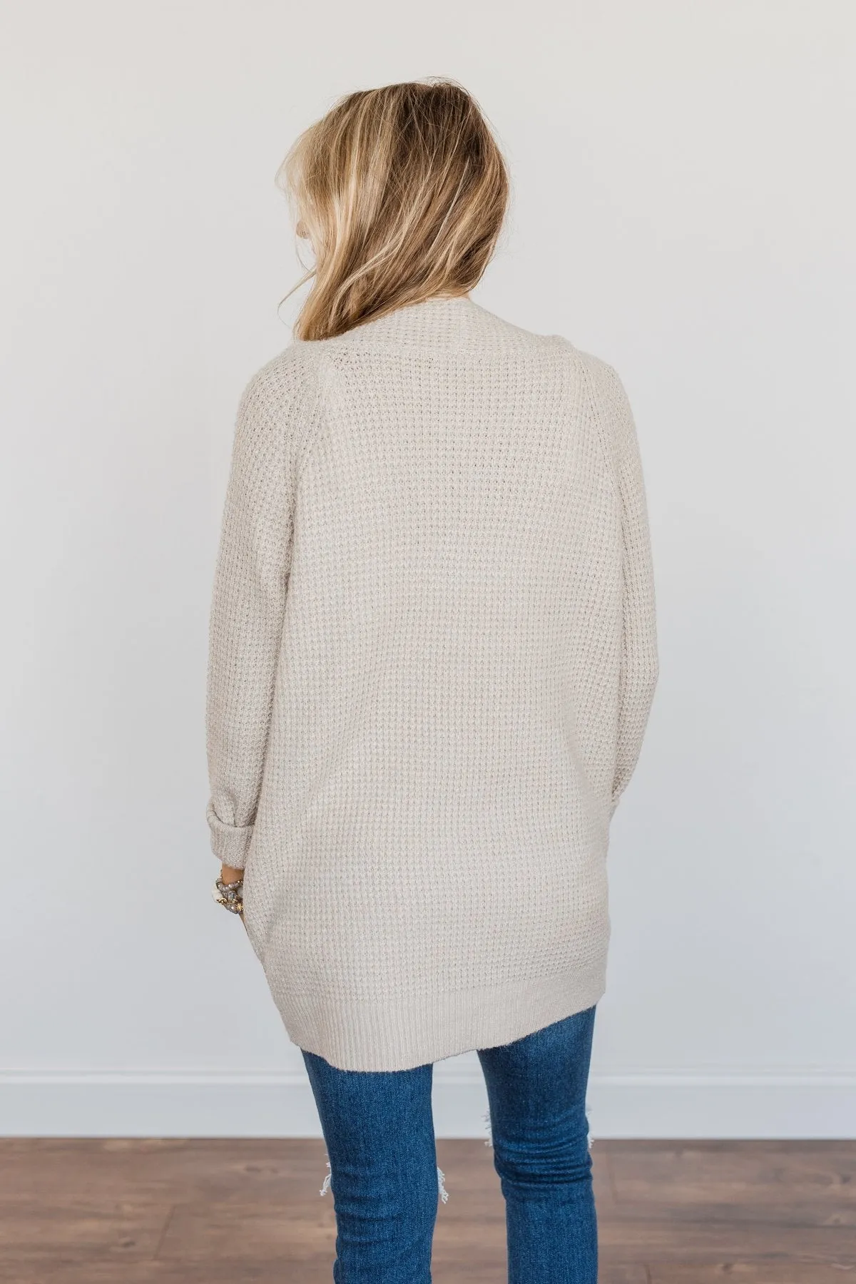 Season Of Change Knit Cardigan- Oatmeal