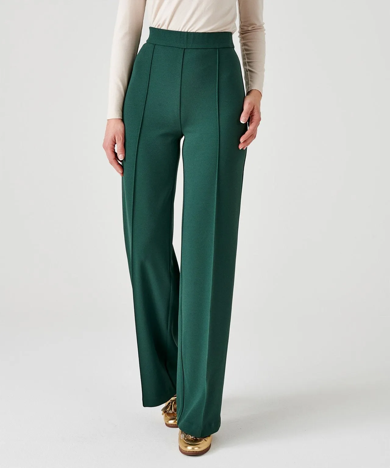 Secret Stretch Wide-Leg Comfort Fit Trousers