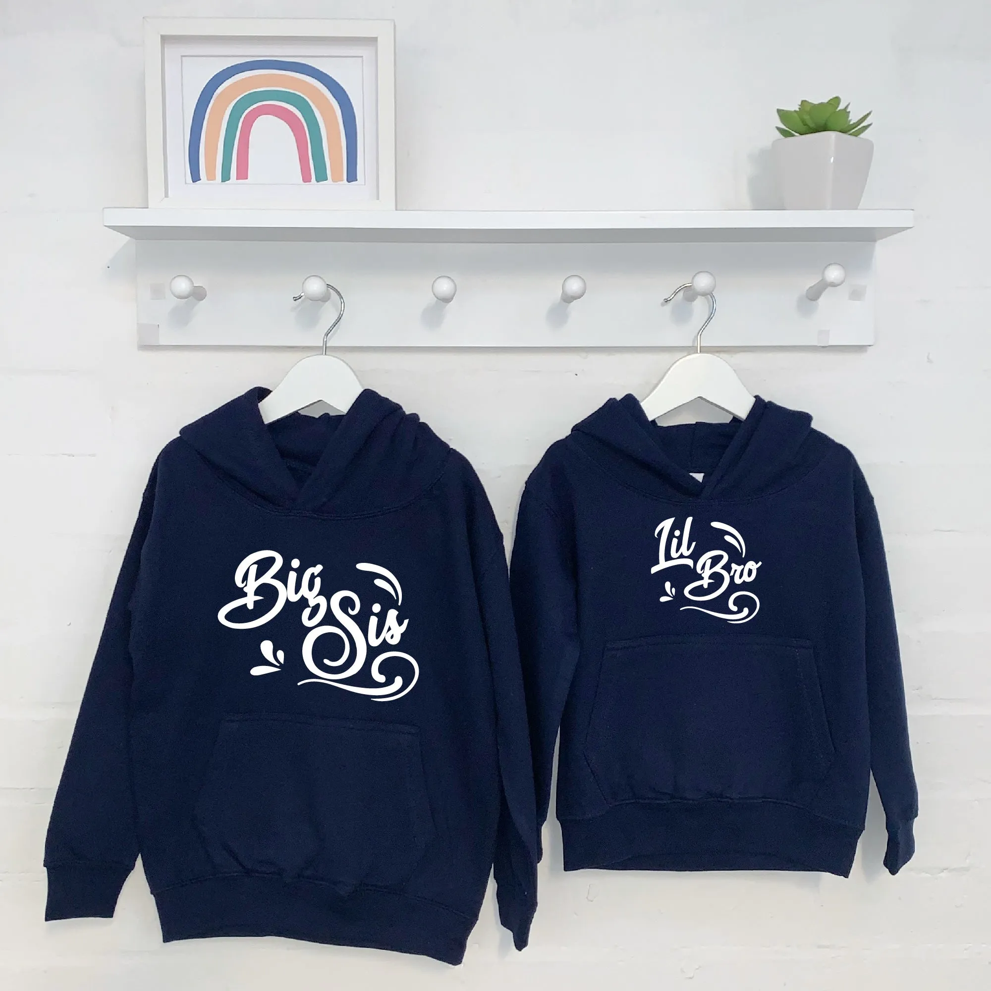 Sibling Waves Brother Sister Hoodie Set