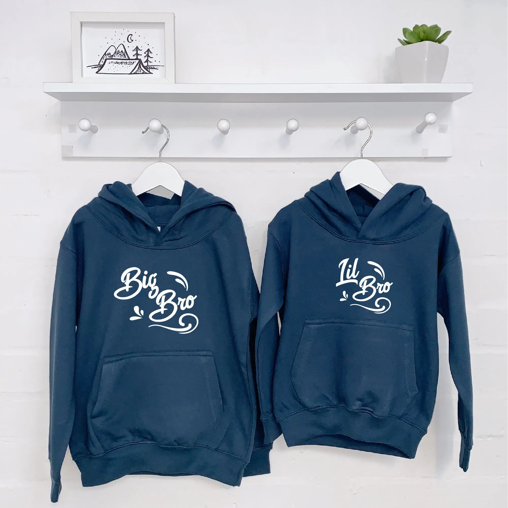 Sibling Waves Brother Sister Hoodie Set