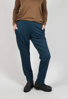 Slim Leg Trousers in Ink Check