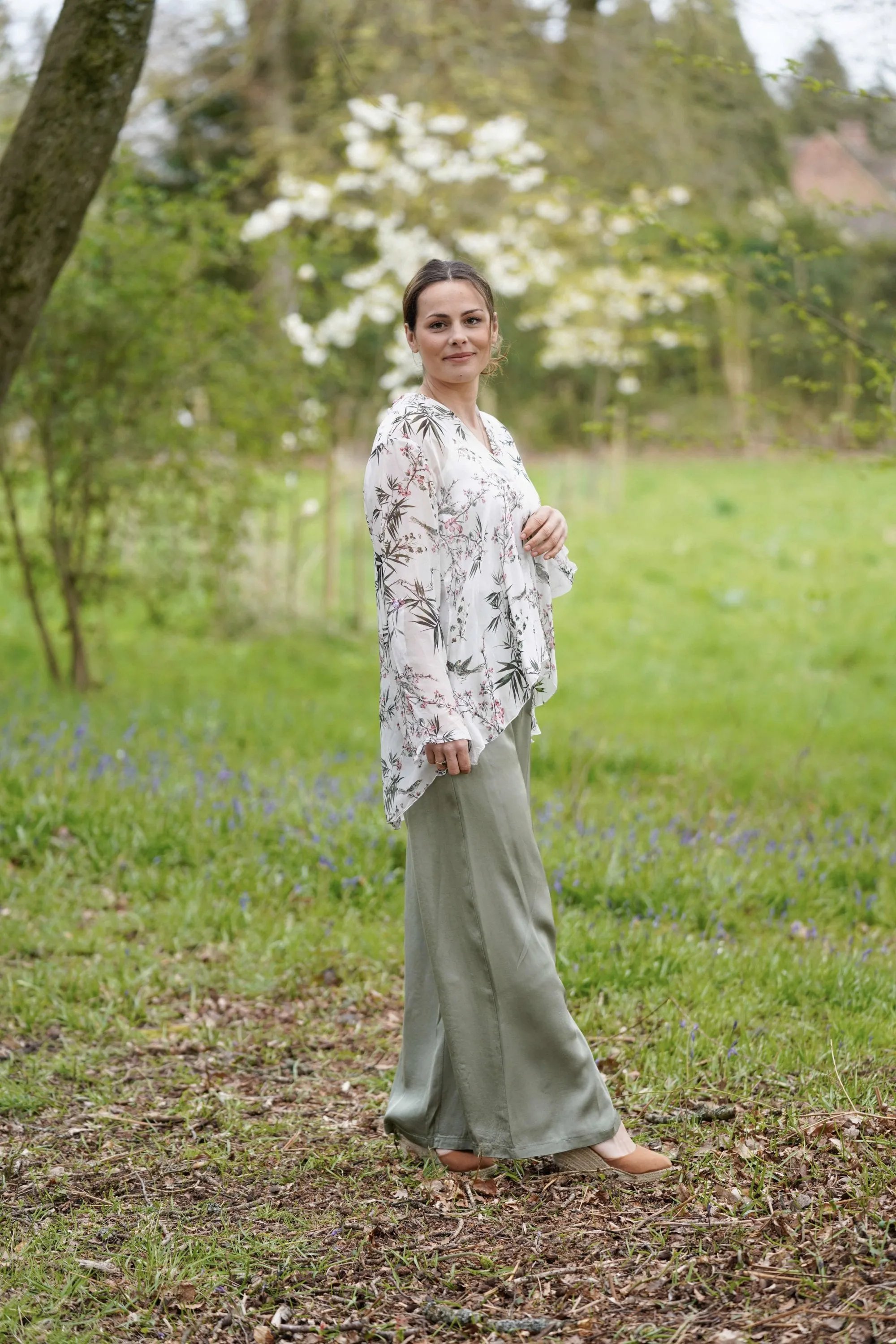 Sophie Elasticated Silk Trousers