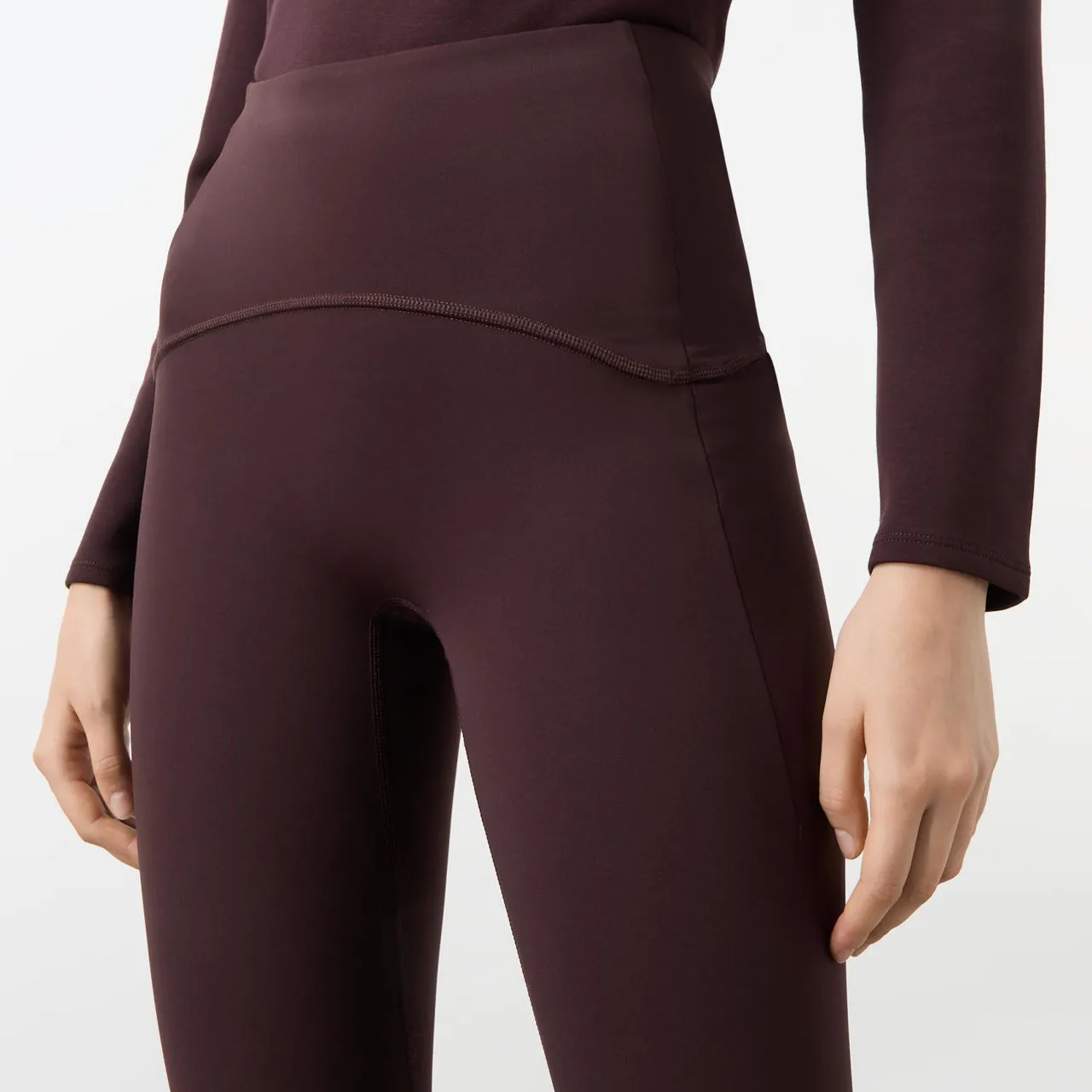 SPANX Booty Boost Side Pocket Leggings - Dark Brown