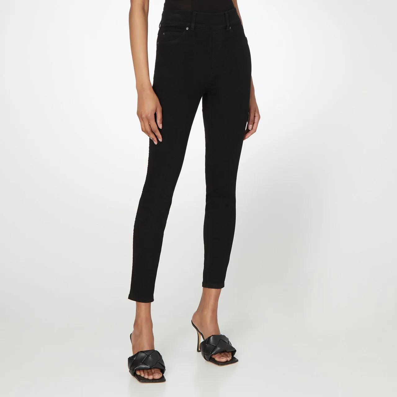 SPANX Clean Denim Skinny Leggings - Black