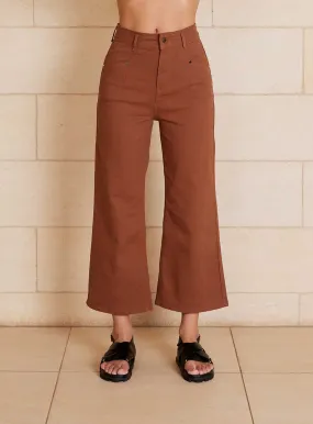 Stassy Wide Leg Pant-TAN