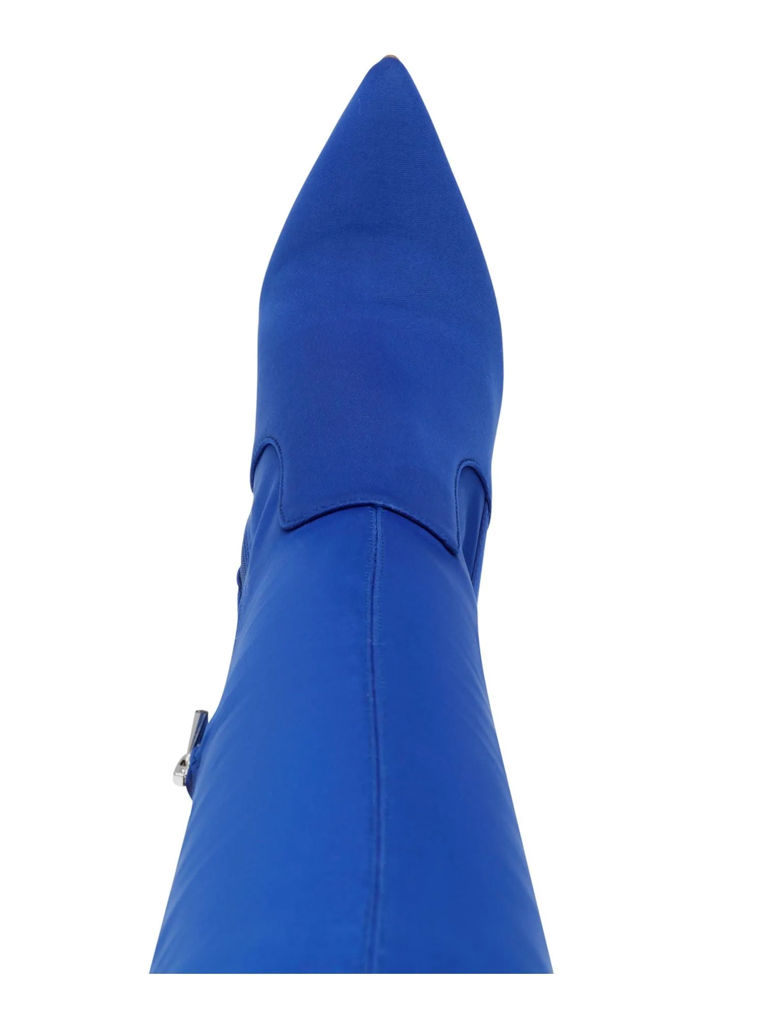 STEVE MADDEN Womens Blue Padded Vivee Pointed Toe Sculpted Heel Zip-Up Dress Heeled Boots M