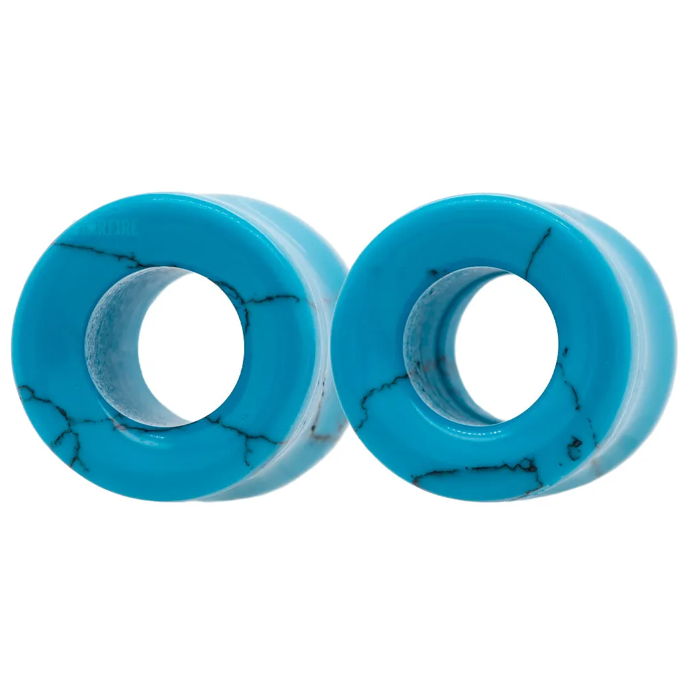 Stone Double Flare Eyelets - Turquoise