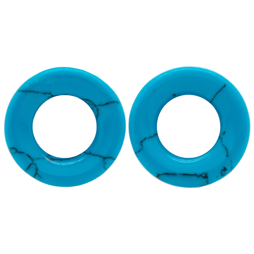 Stone Double Flare Eyelets - Turquoise