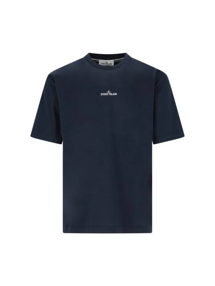 STONE ISLAND  |Crew Neck Pullovers Street Style Plain Cotton Short Sleeves