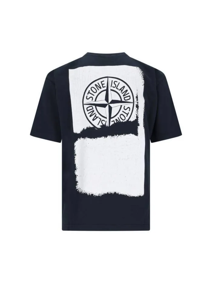 STONE ISLAND  |Crew Neck Pullovers Street Style Plain Cotton Short Sleeves