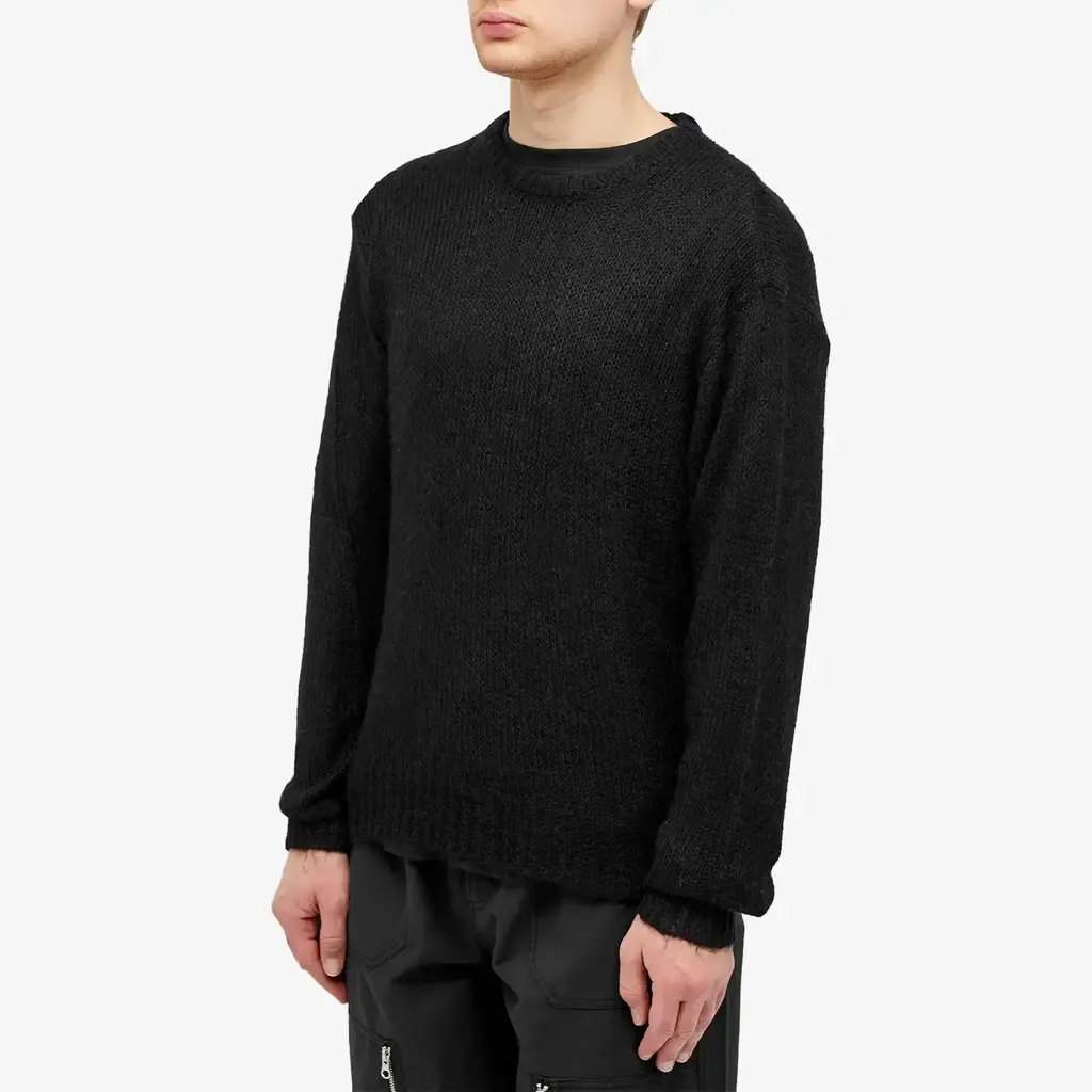 Stussy Men's Black Loose Knit Sweater