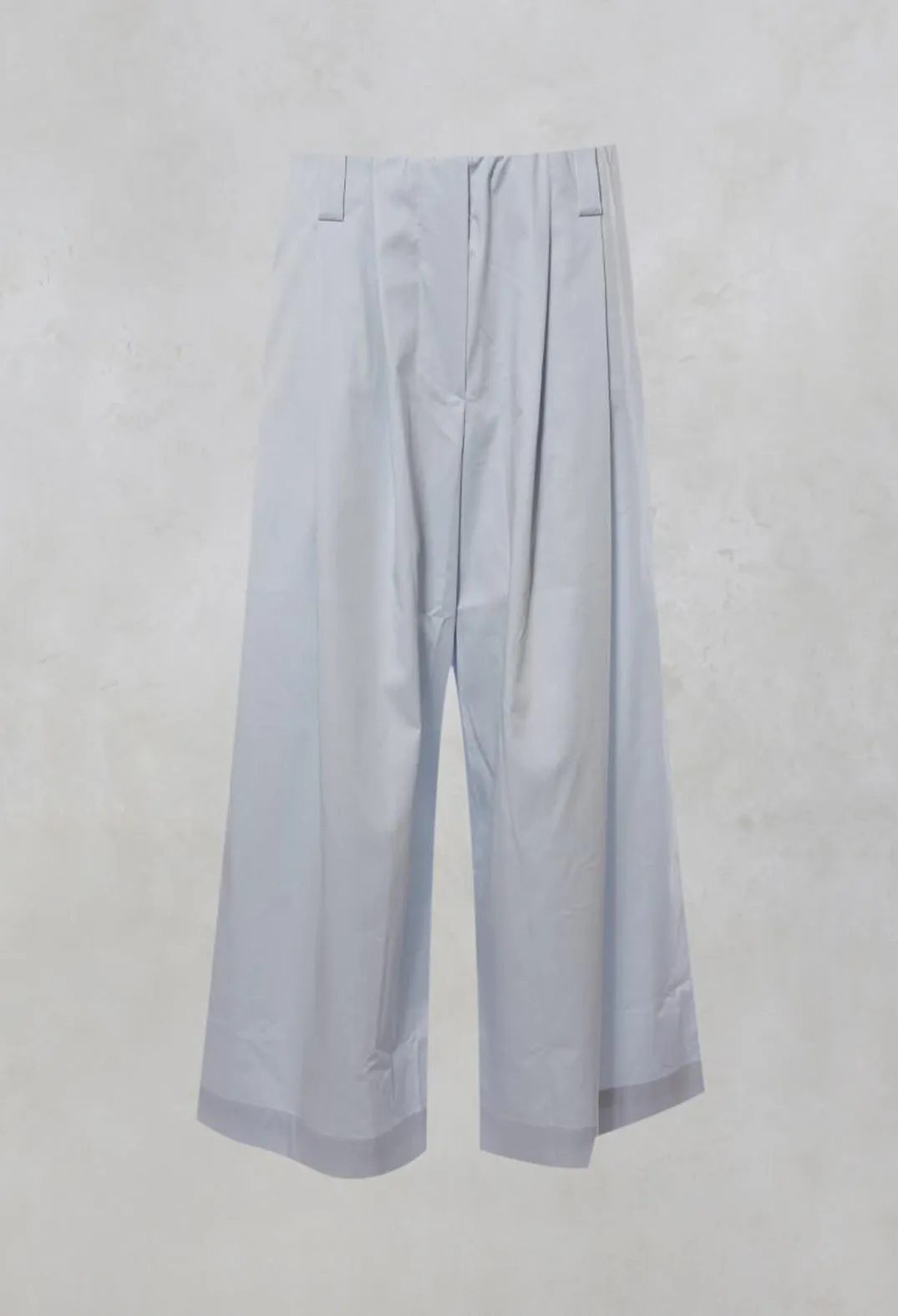 Tailored Wide Leg Trousers in Blue