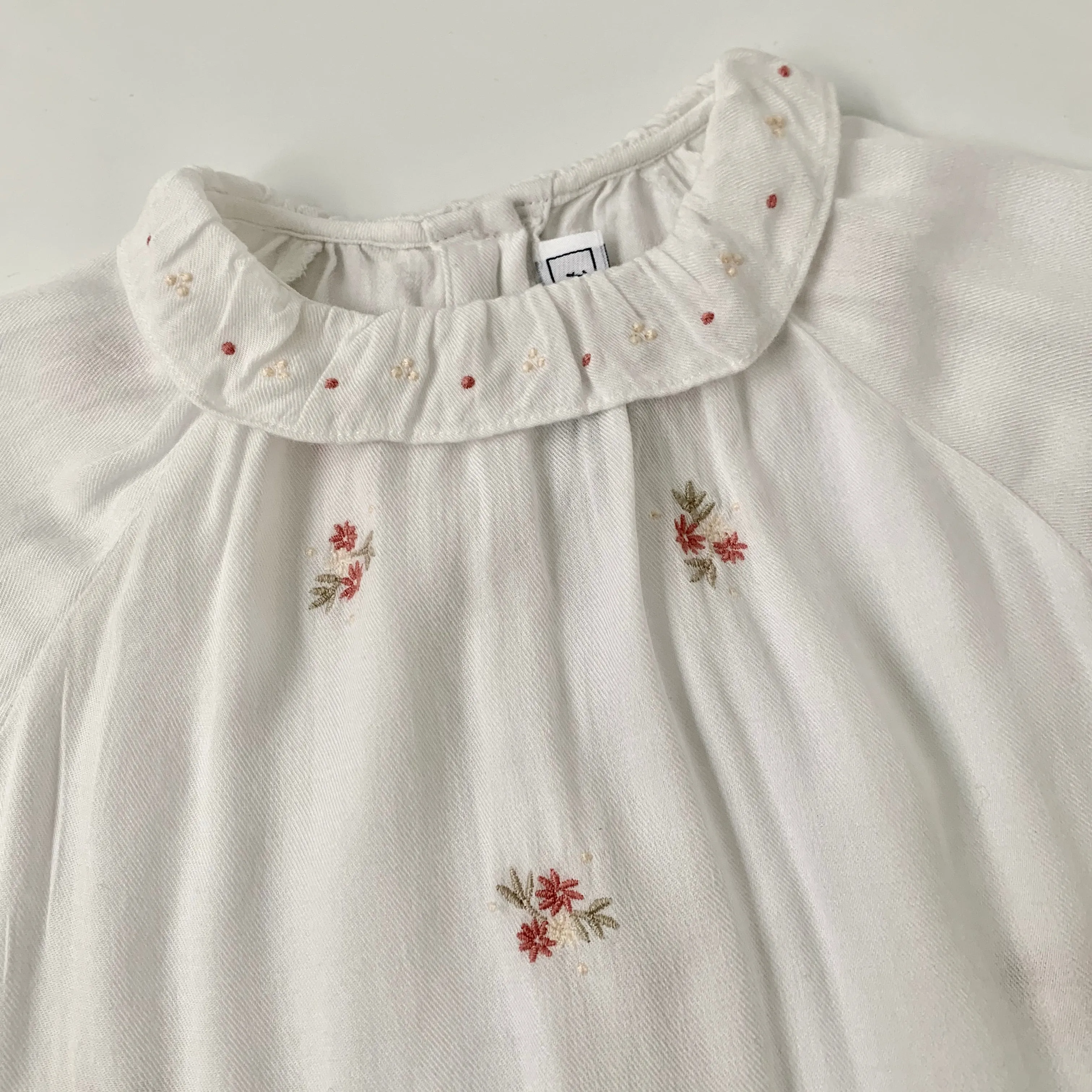 Tartine et Chocolat White Embroidered Blouse: 3 Years