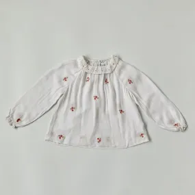 Tartine et Chocolat White Embroidered Blouse: 3 Years