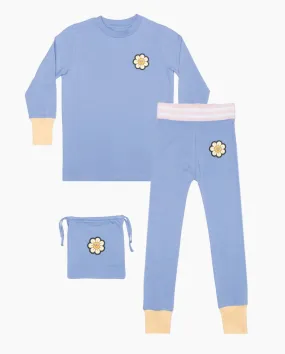 TGC Daisy Patch Powder Blue PJ's