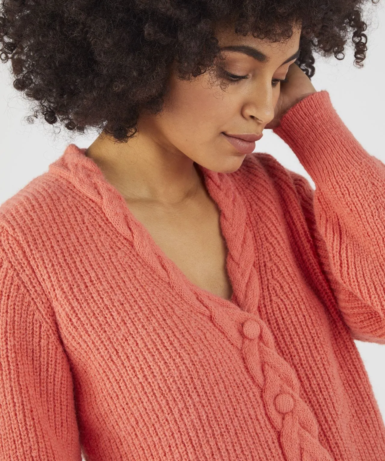 Toasty Thermal Recycled Cable Cardigan