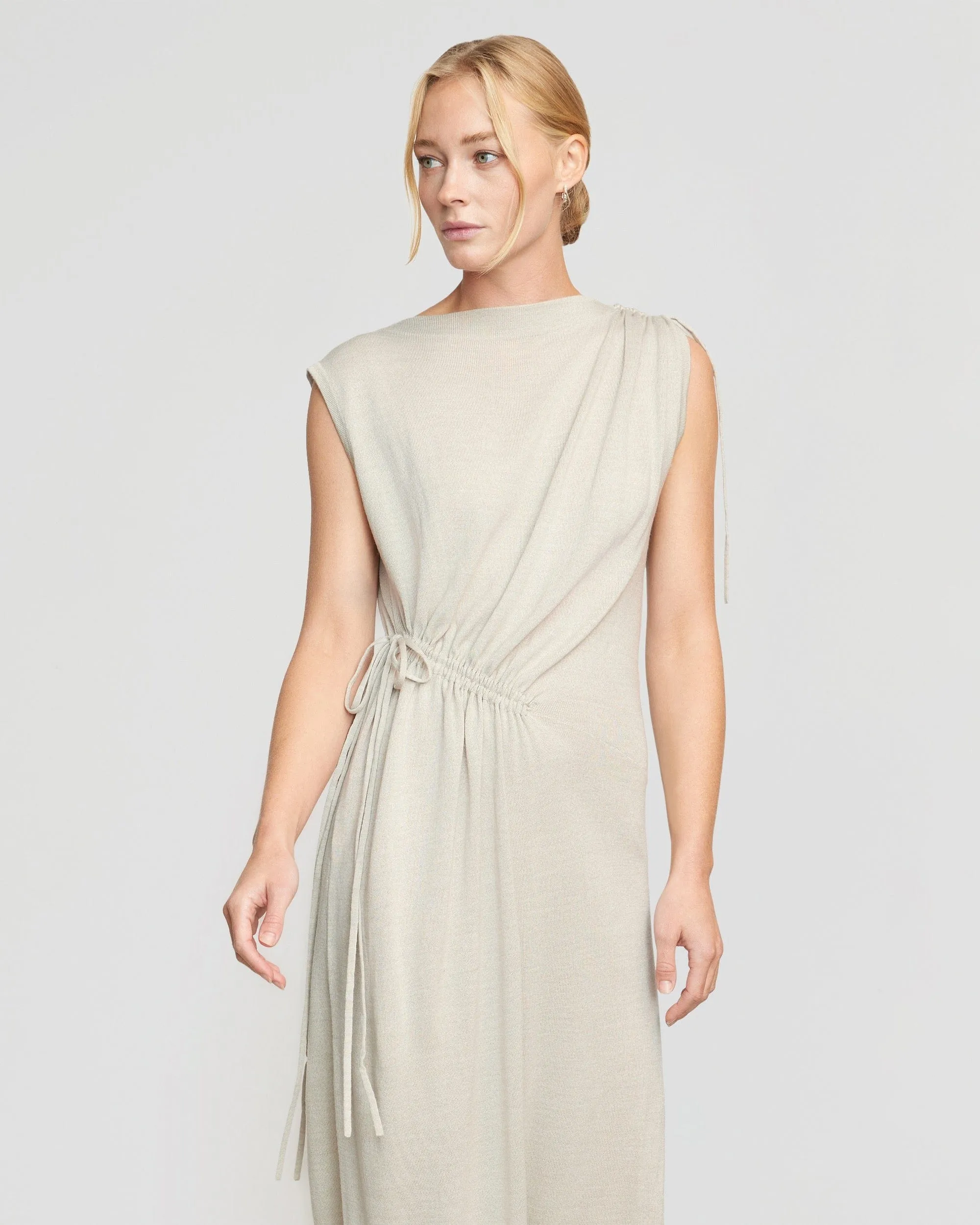 Torin Ruched Sweater Dress | Oatmeal