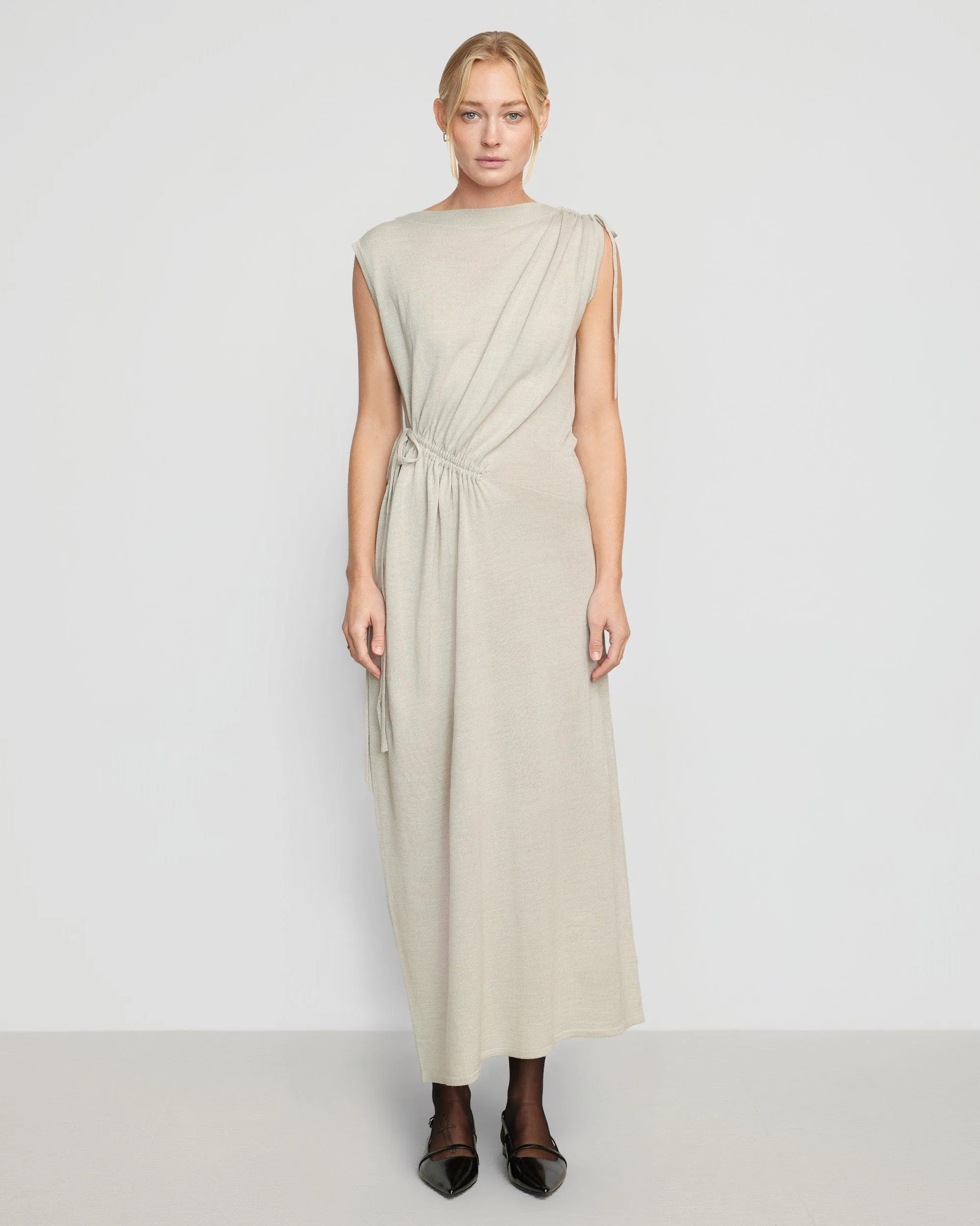 Torin Ruched Sweater Dress | Oatmeal